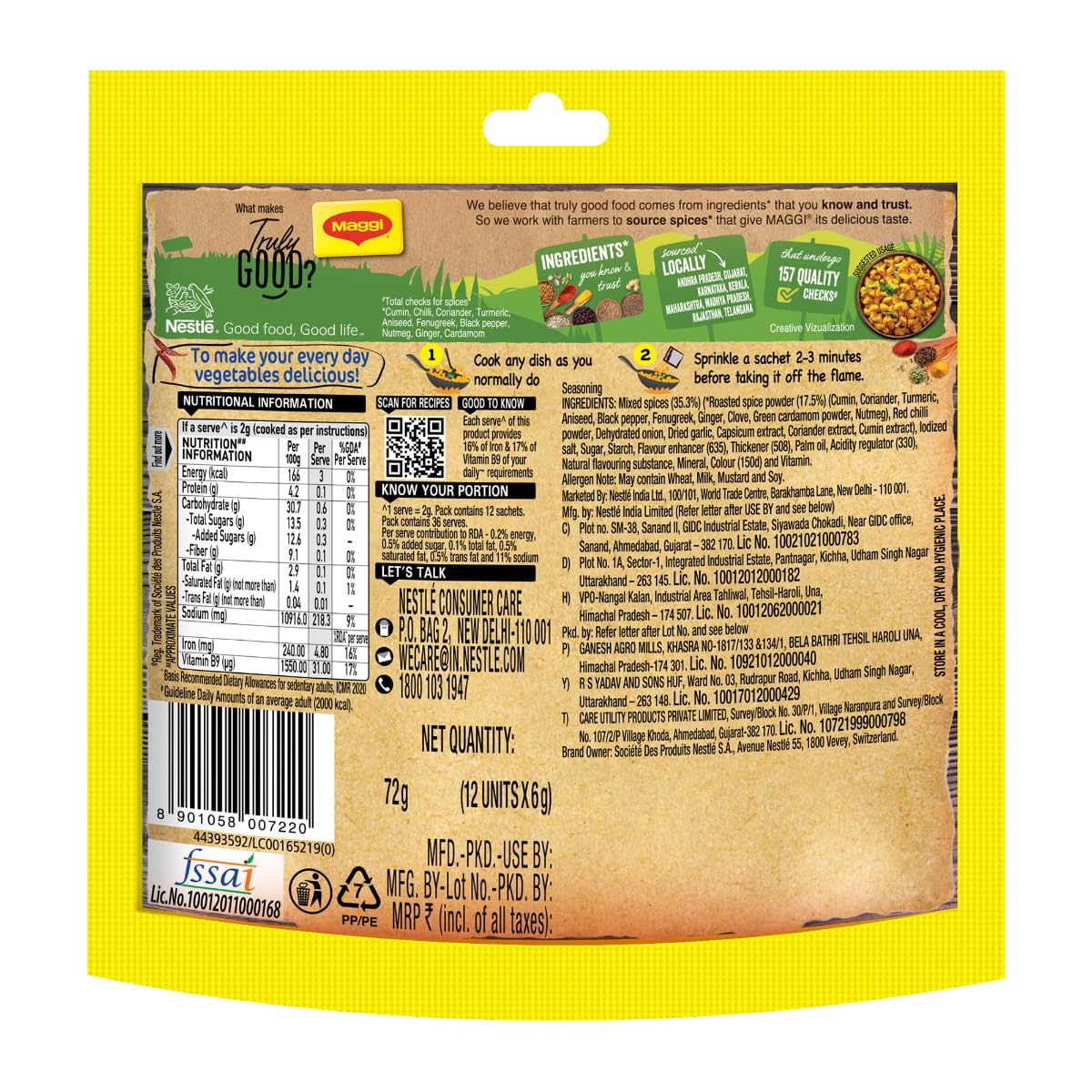 Maggi Masala-ae-Magic Vegetable Masala