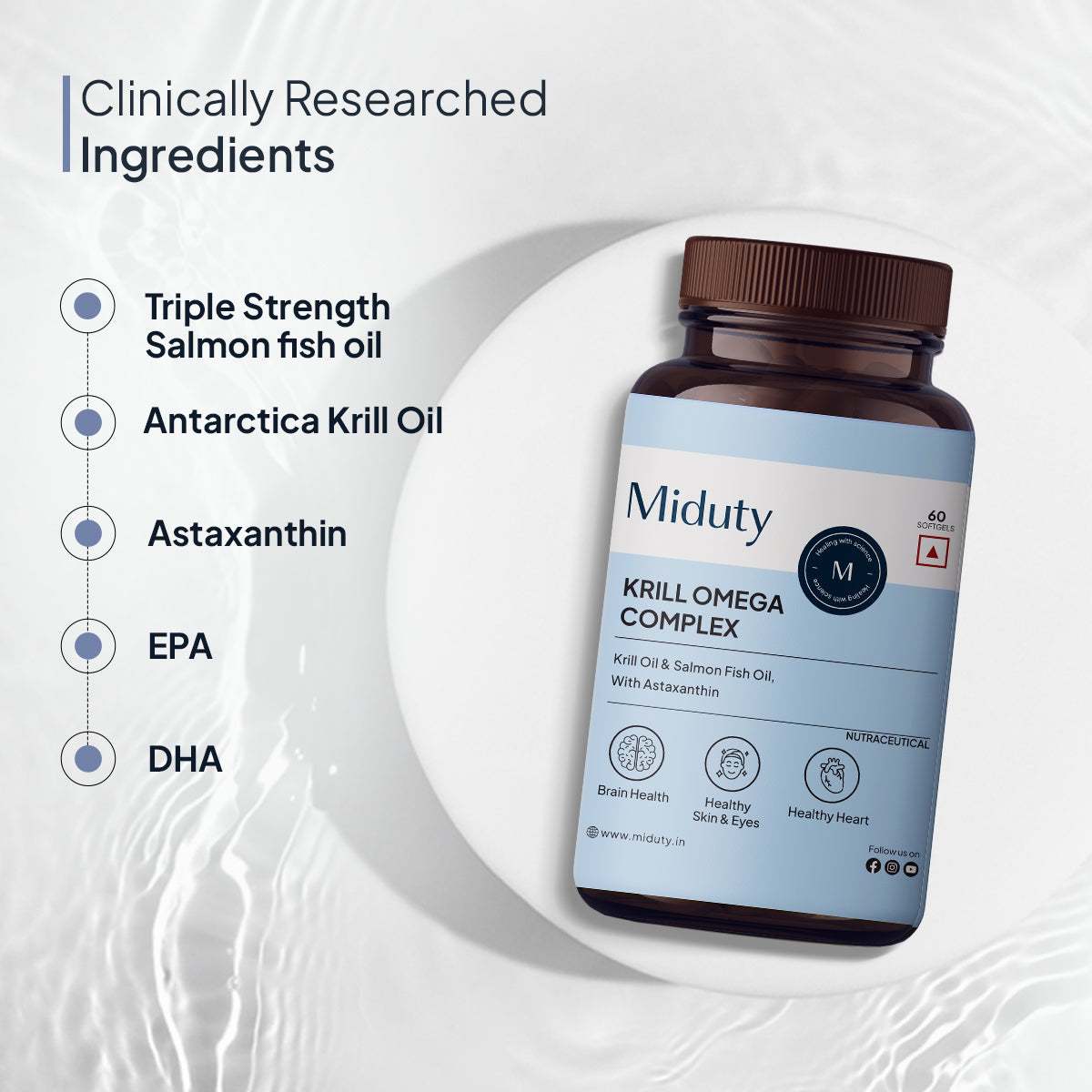 Miduty by Palak Notes Krill Omega Complex Softgels