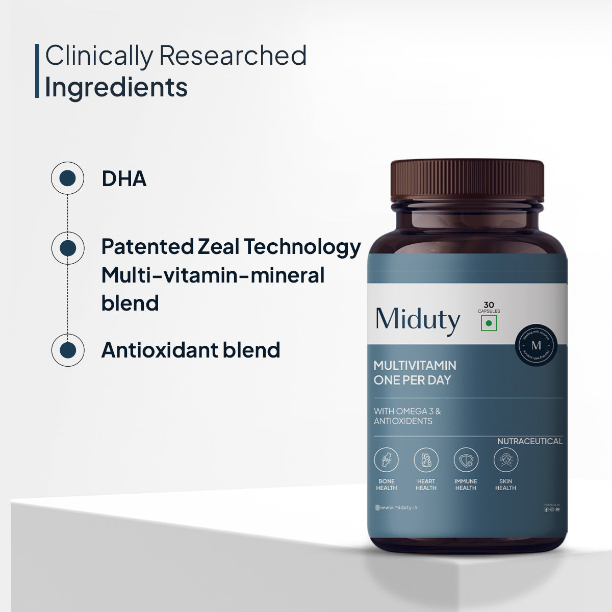 Miduty by Palak Notes Multivitamin One Per Day Capsules