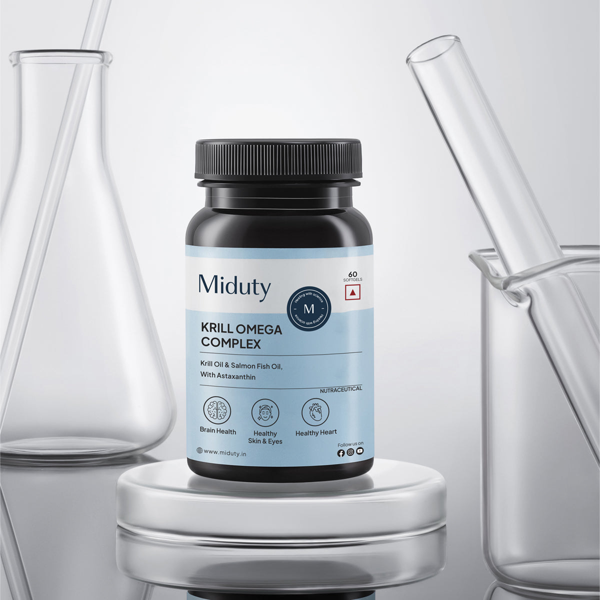 Miduty by Palak Notes Krill Omega Complex Softgels