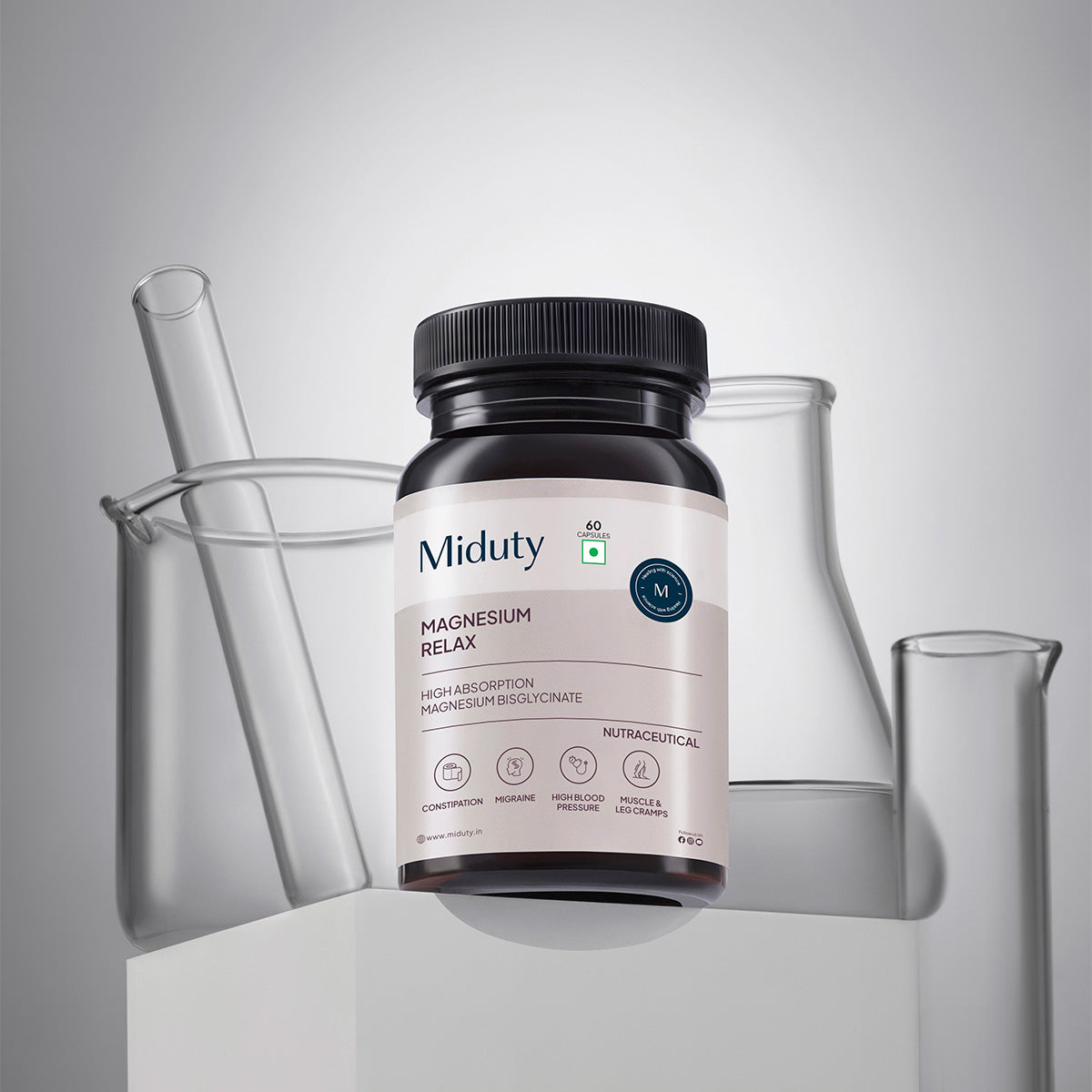 Miduty by Palak Notes Magnesium Relax Capsules