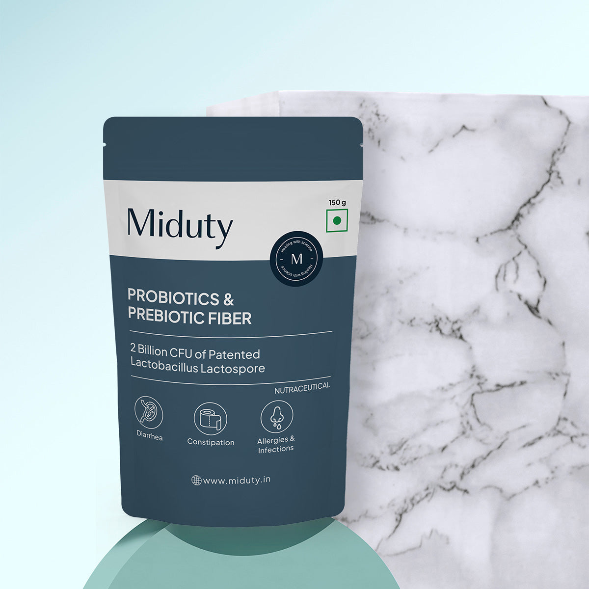 Miduty by Palak Notes Probiotics & Prebiotic Fiber powder