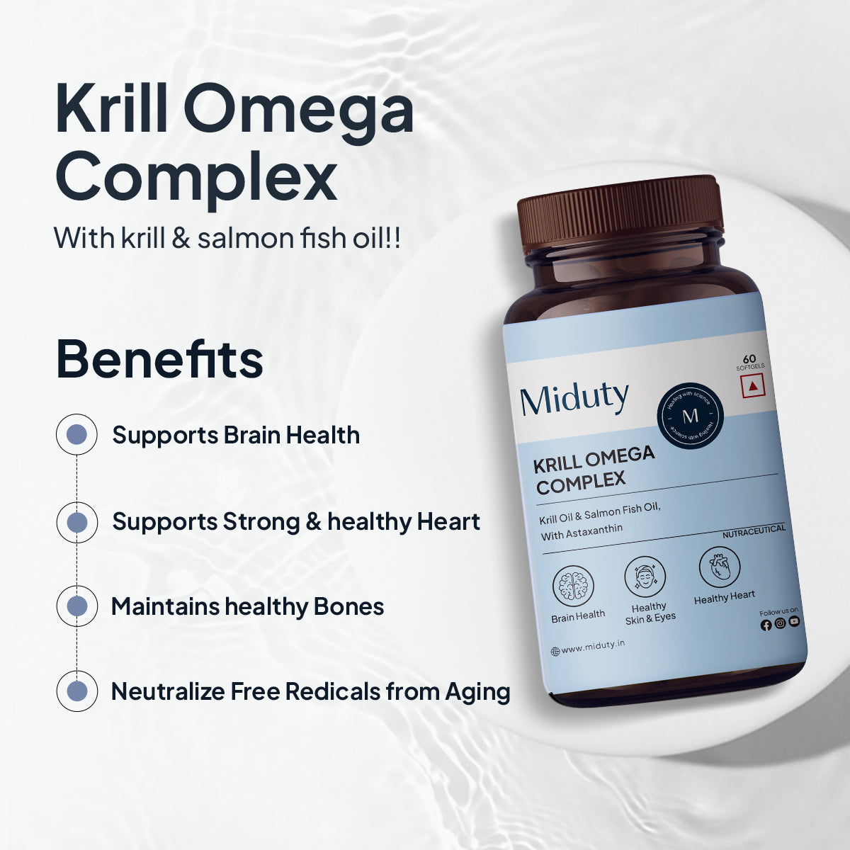 Miduty by Palak Notes Krill Omega Complex Softgels
