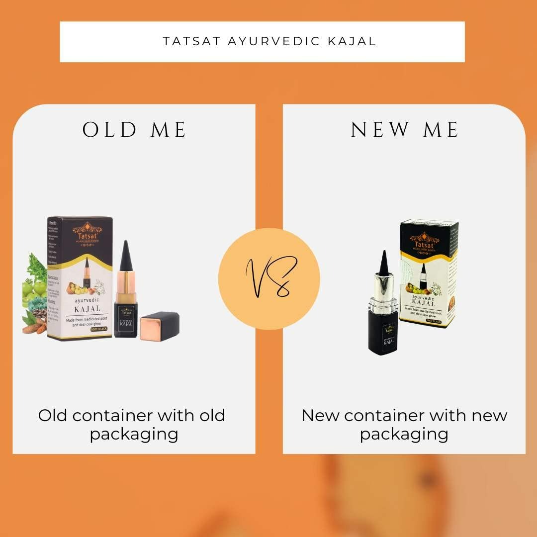 Tatsat 100% Natural Certified Ayurvedic Kajal With Pure Herbs