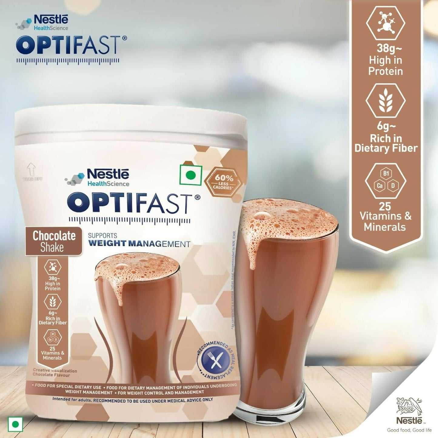 Nestle Optifast Weight Management Shake - Low Calorie Diet, Nutritional Drink, Healthy Weight Management