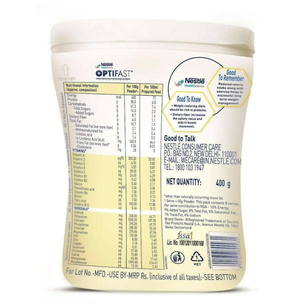 Nestle Optifast Weight Management Shake - Low Calorie Diet, Nutritional Drink, Healthy Weight Management