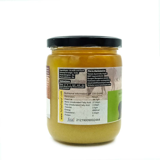Gorochana 100% Source Traceable Desi Malnad Gidda A2 Full Moon Day Bilona Cow Ghee | Pure Ghee | Organic Ghee