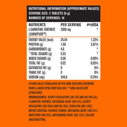 Fast&Up L-Carnitine Advanced Effervescent Tablets