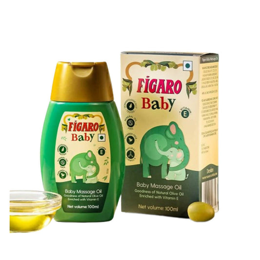 Figaro Baby Massage Oil With Natural Olive Oil, Enriched With Vitamin E