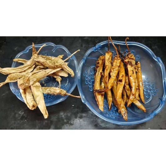 Dahi-Dried Chilli / Curd Chillies