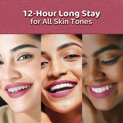 Mamaearth Moisture Matte Long Stay Lipstick-Pink Tulip