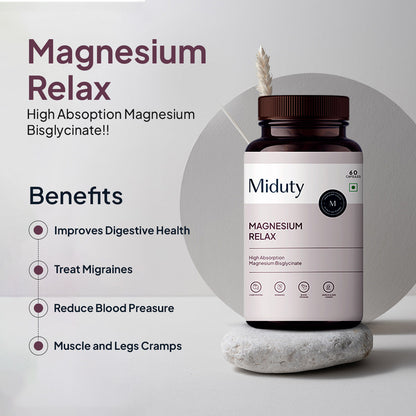 Miduty by Palak Notes Magnesium Relax Capsules