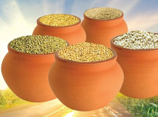 Siridhanyalu Millets - Siridhanya 5 Types Of Unpolished Organic Millets Rice Little, Kodo, Browntop Barnyard & Foxtail