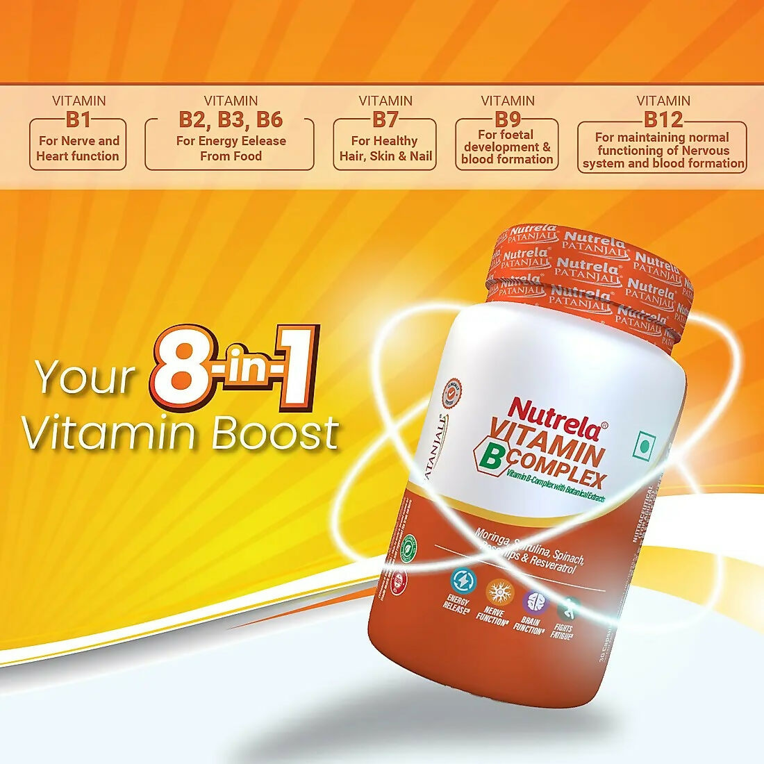 Patanjali Nutrela Vitamin B-complex Capsules